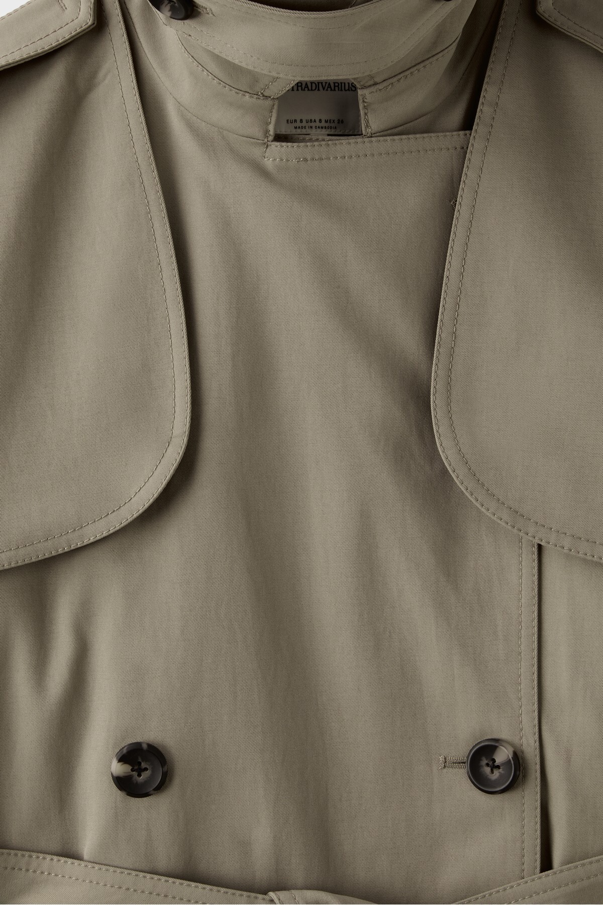 Stradivarius Orta boy trençkot görsel 8