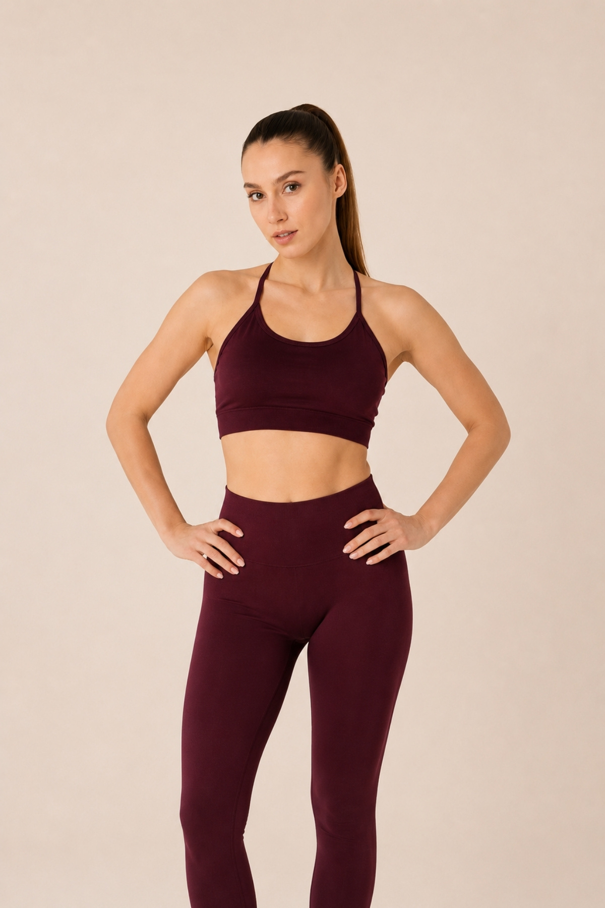 FOREVER MORE Joy Model Yüksek Bel Toparlayıcı Büzgü Detaylı Push Up Seamless Tayt görsel 3