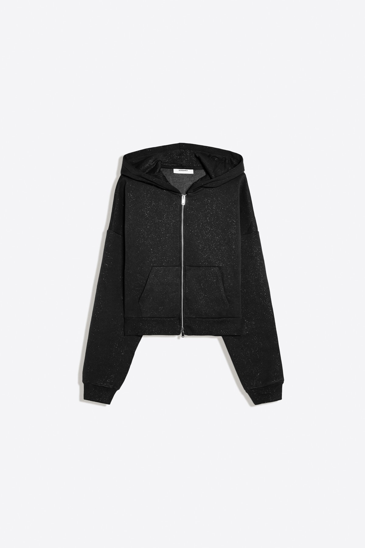Işıltılı kapüşonlu sweatshirt
