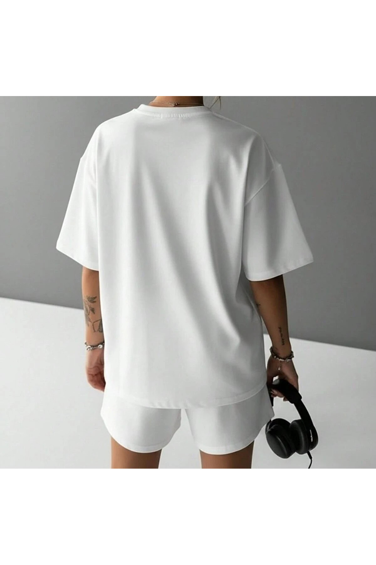 shidumanlar Oversize Unisex Geniş Kalıp CRUSH Özel Tasarım Baskılı Pamuklu Penye T-shirt tişört tshirt görsel 2