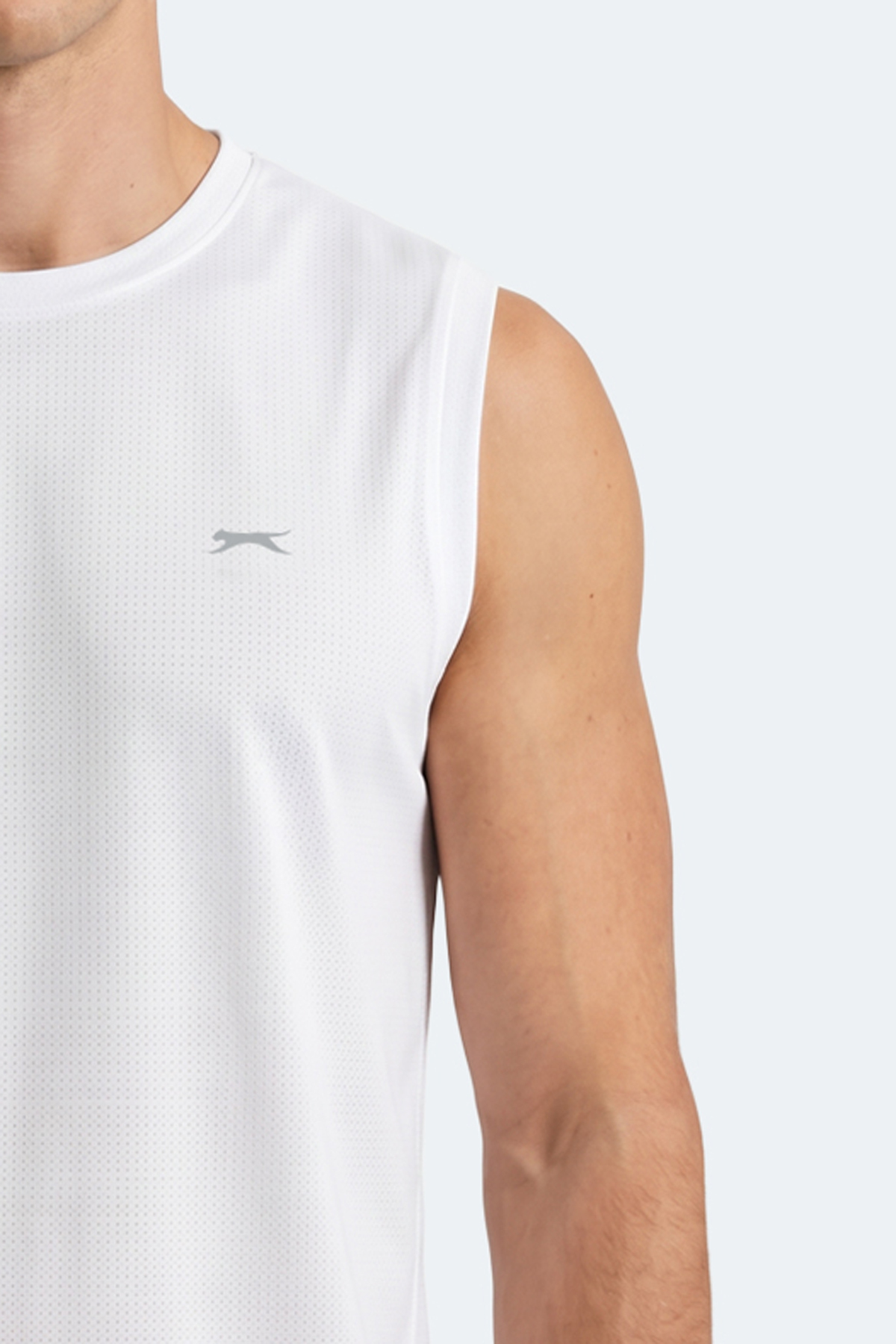 Slazenger HEROFIT IN Erkek Kolsuz Beyaz Atlet görsel 2