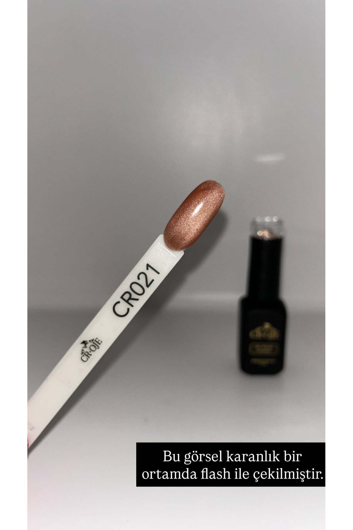 Korean Cat Eye Kristal Efektli Manyetik Cat Eye / Kedi Gözü Kalıcı Oje -CR021 (5 ML) — رنگارنگ yenicateyeserisi — تصویر 3 از 4