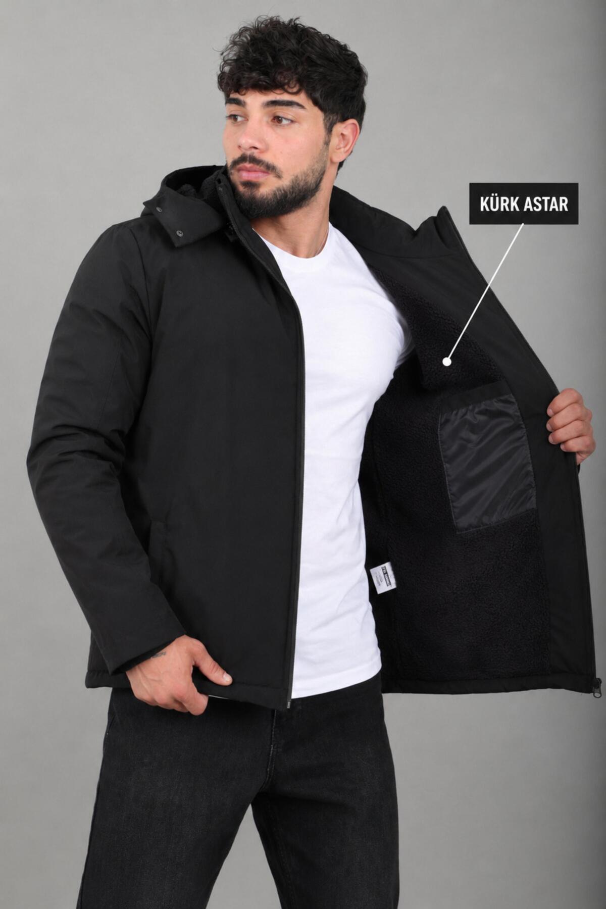 İçi Kürklü Spor Likralı Mont/Kaban PLDP3016_50509 — رنگارنگ — تصویر 3 از 7