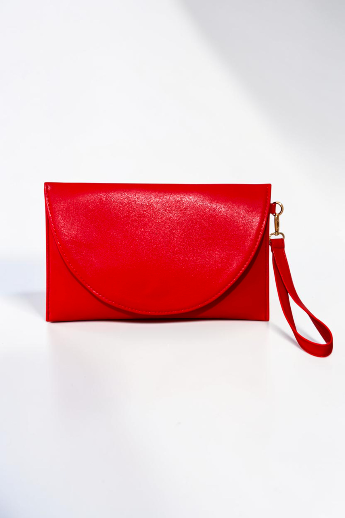 Classbag Kadın Kırmızı Zarif Zarf Model, Bilek Askılı Orta Boy Portföy Clutch Çanta (30cmx19cm) görsel 3