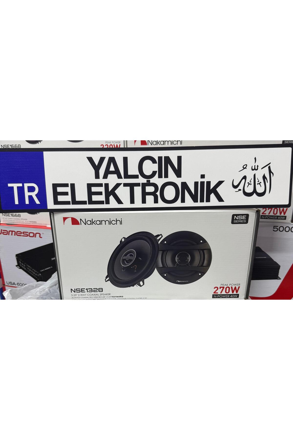 Nakamichi Nse1328 13cm 270w 2ad tıvıtırlı kapaklı 40rms yenı seri
