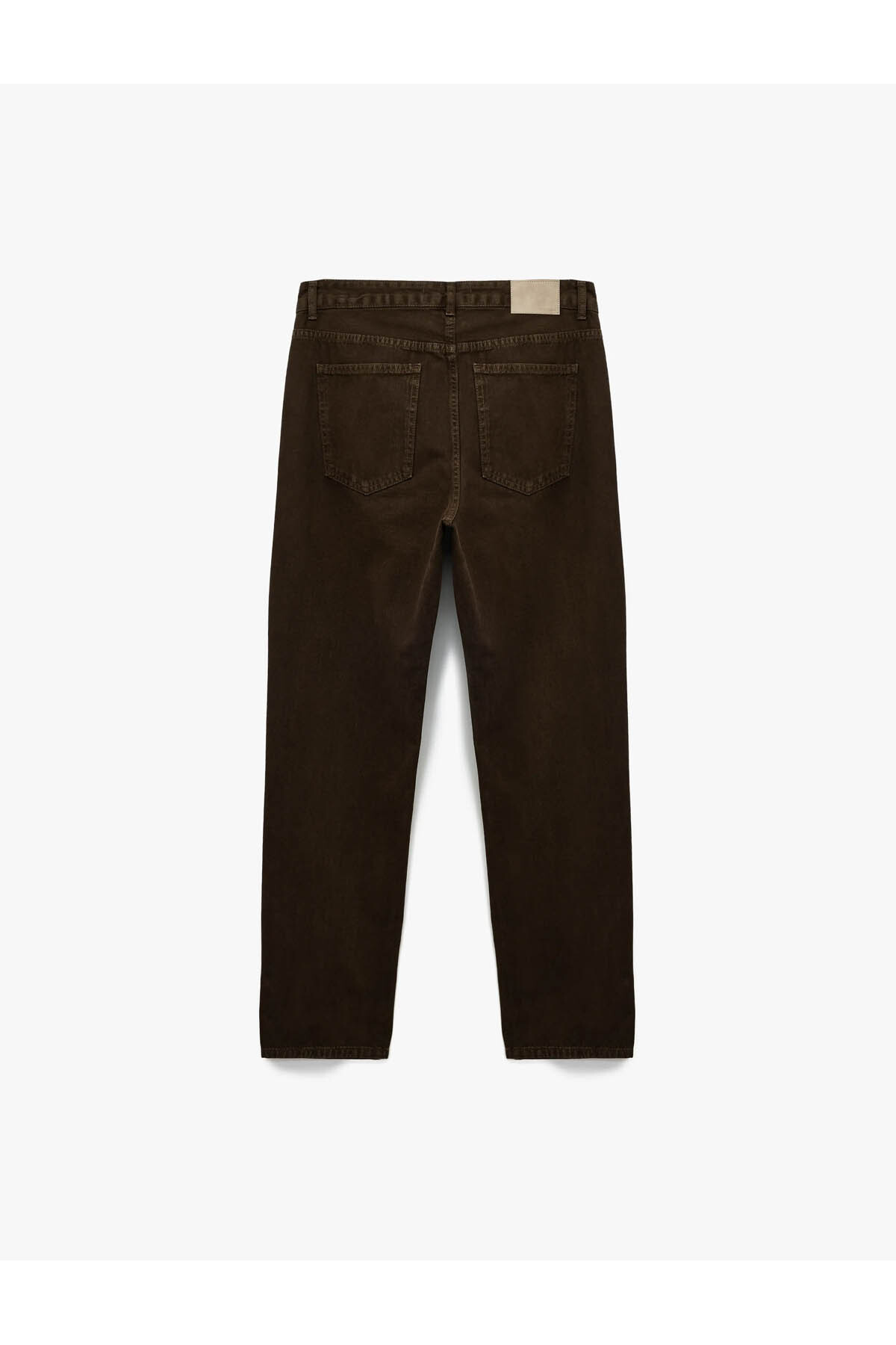 Koton Pamuklu Normal Bel Cepli Vintage Straight Fit Jean Pantolon görsel 5