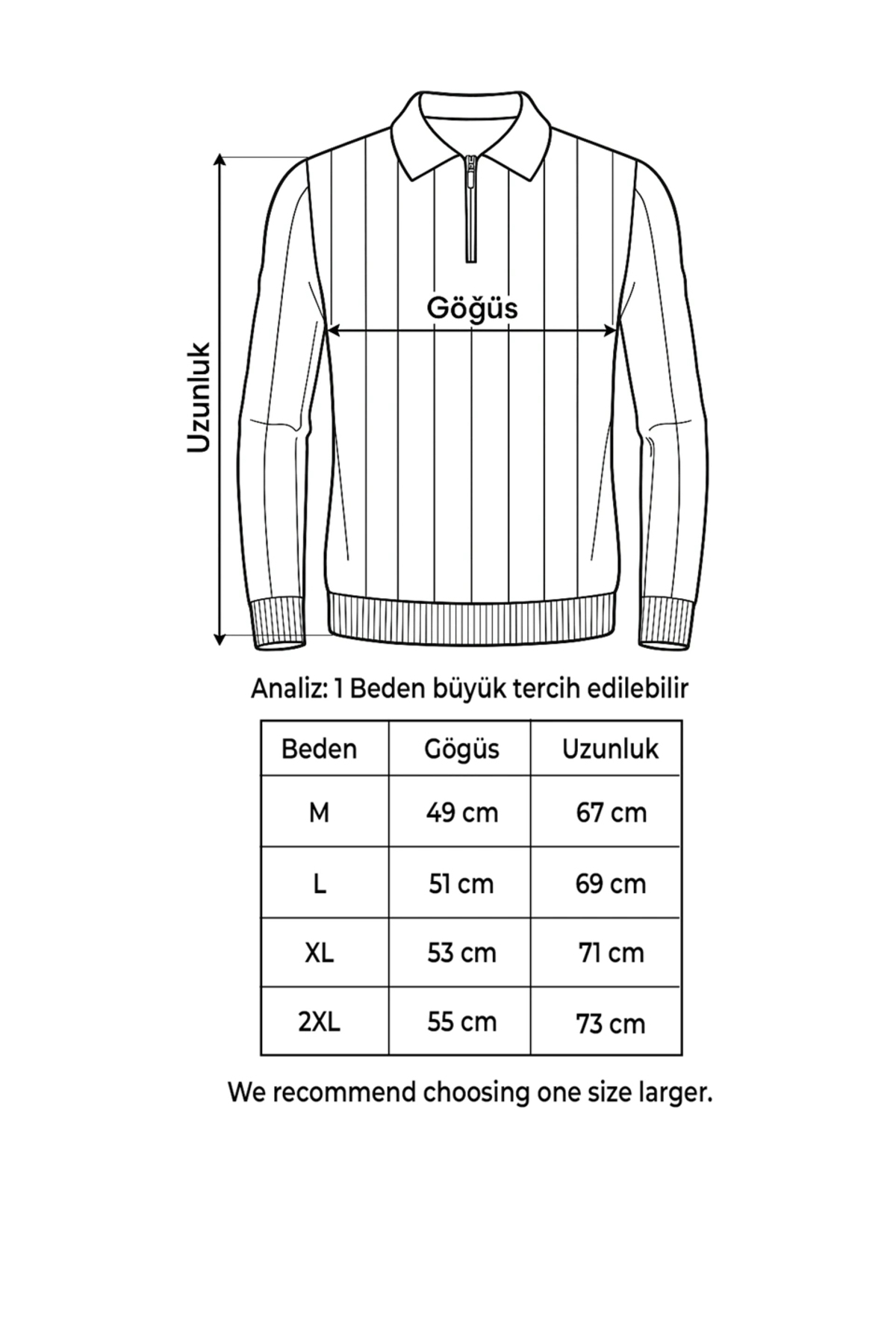 Edwox Erkek Yarım Fermuarlı Polo Yaka Mevsimlik Kazak Krem Edw195 görsel 5