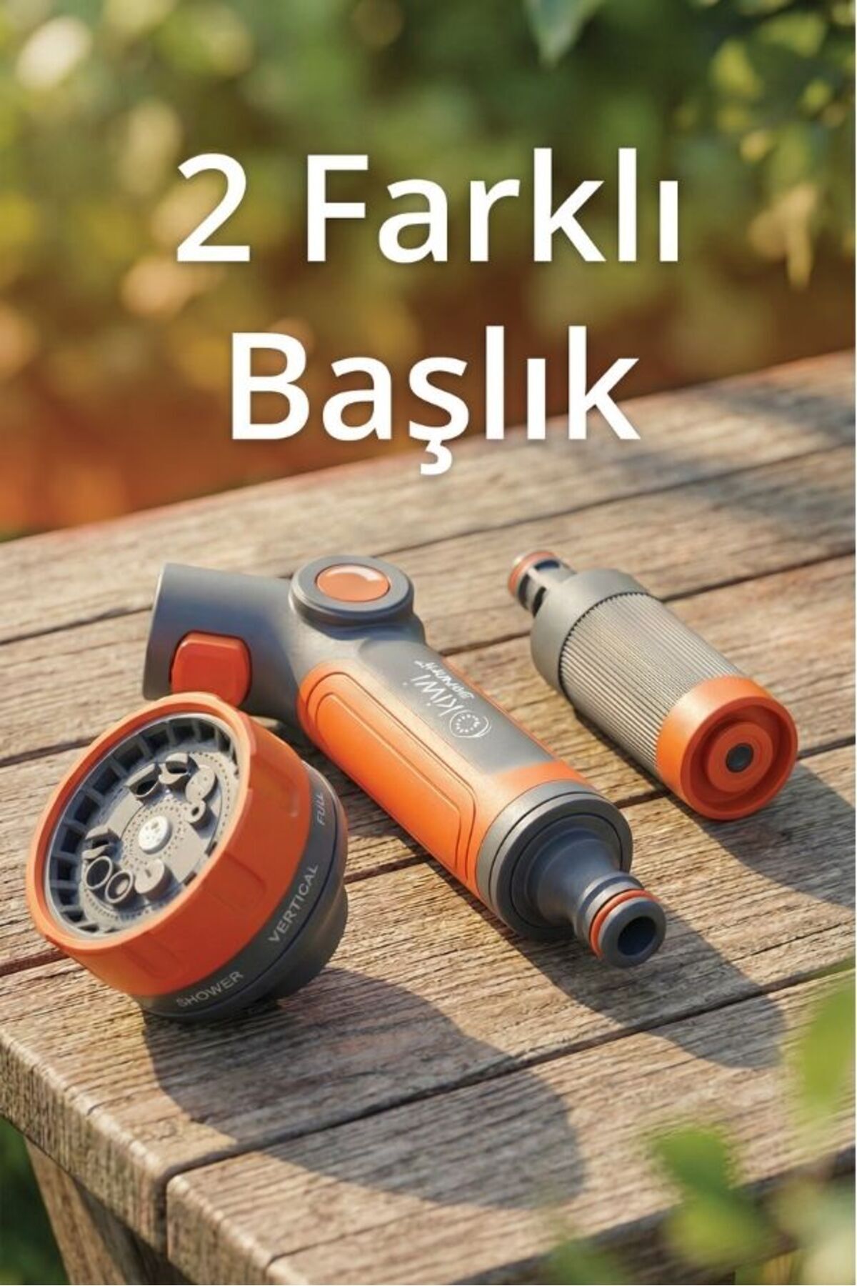 Kiwi Garden KGWG-217 Çok Fonksiyonlu Bahçe Sulama Tabancası Seti
