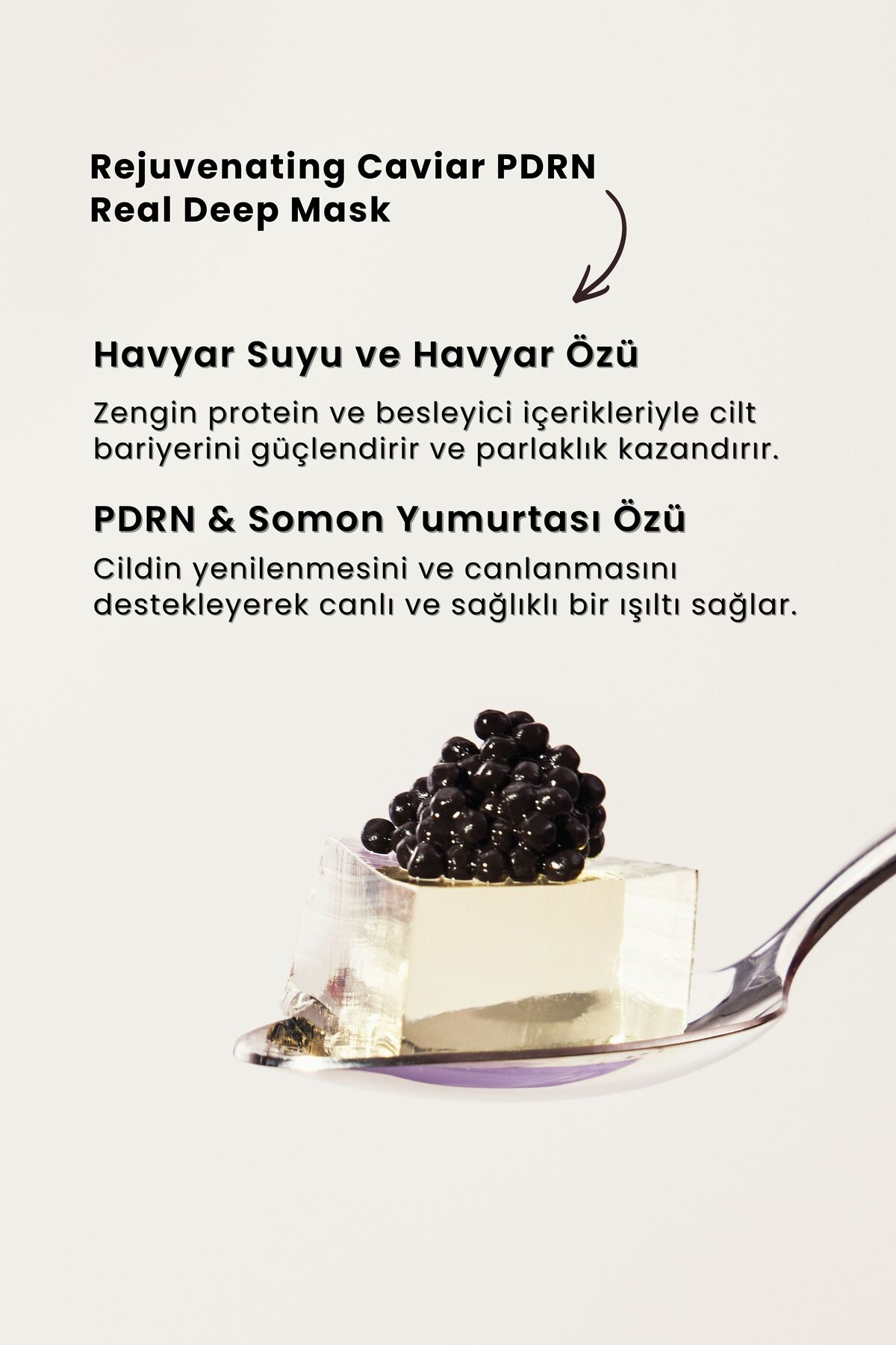 Rejuvenating Caviar PDRN Real Deep Mask- Cilt Yenileyici & Sıkılaştırıcı Maske H3472AXNS — SB-357 — تصویر 4 از 5