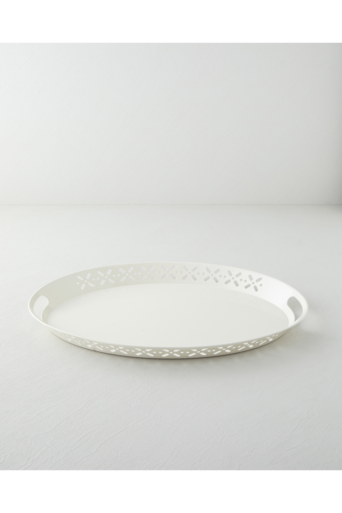 Core Metal Tepsi 52x39 cm Krem
