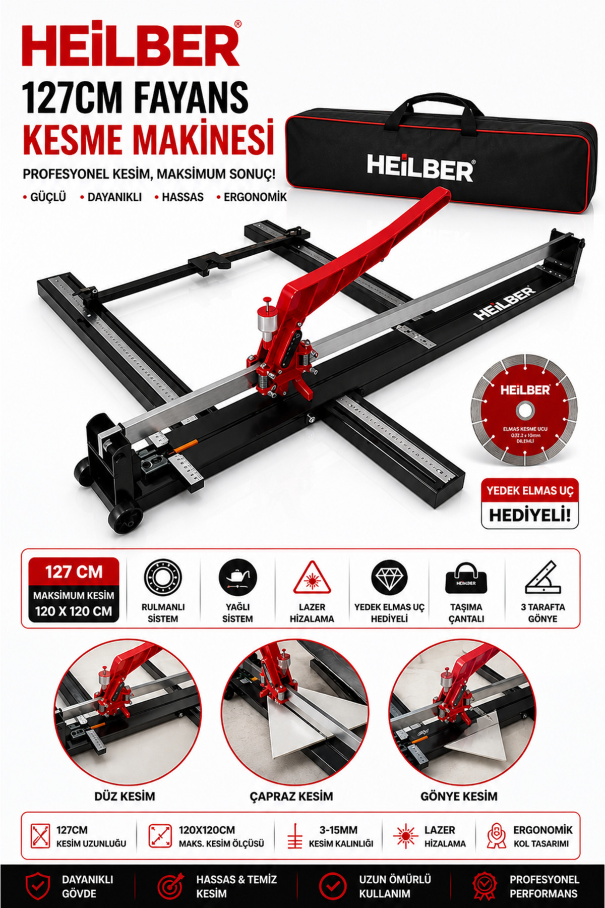 KAI1 US12 JP30cm相当　箱無し BÖHRER YENİ MODEL 120X60 CM LAZERLİ YAĞLI TAŞIMA ÇANTALI FAYANS