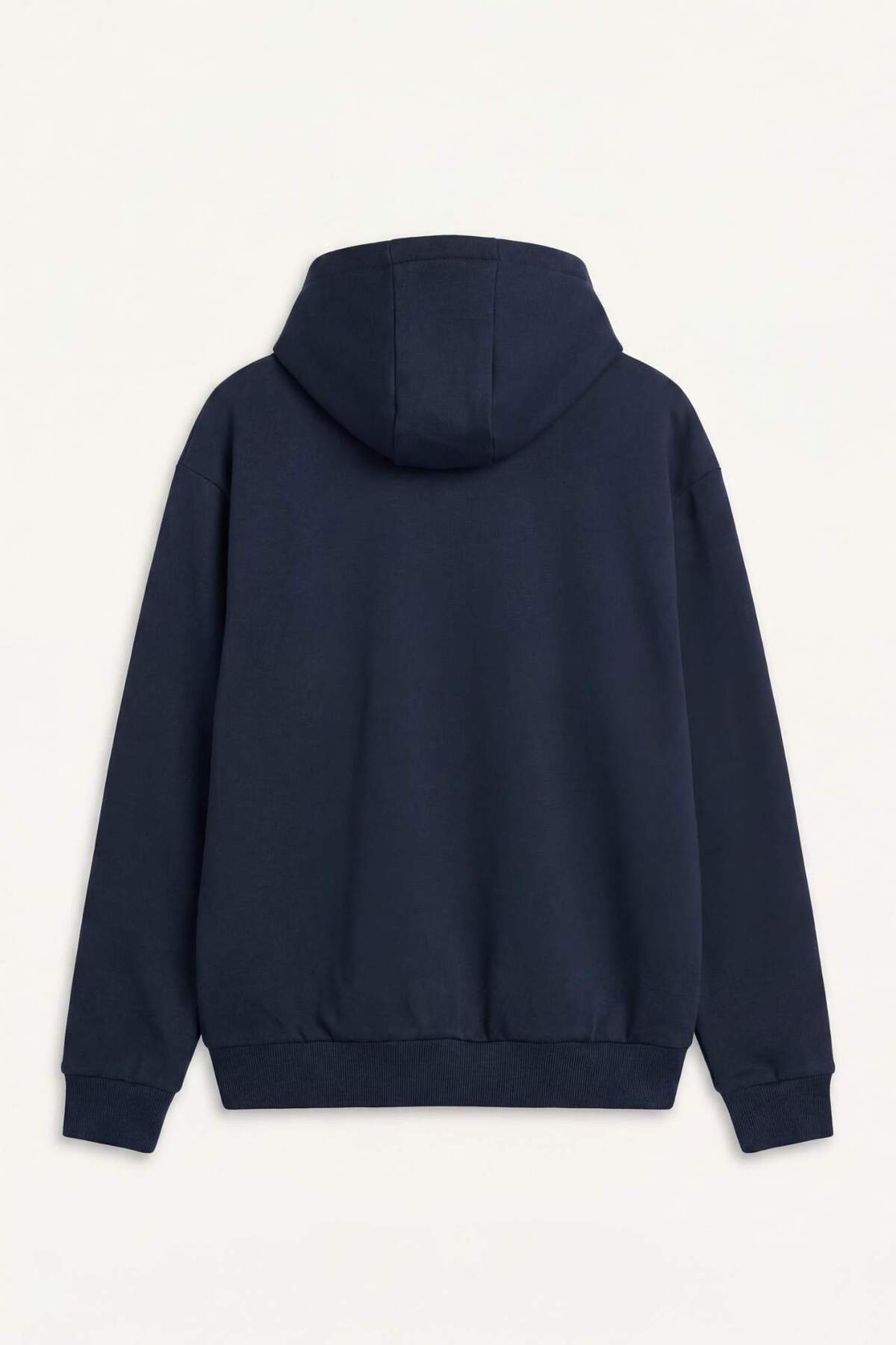 DeFacto Pamuklu Relax Fit Kapüşonlu İçi Yumuşak Tüylü Kalın Kumaş Fermuarlı Sweatshirt D7599AX25AU görsel 7