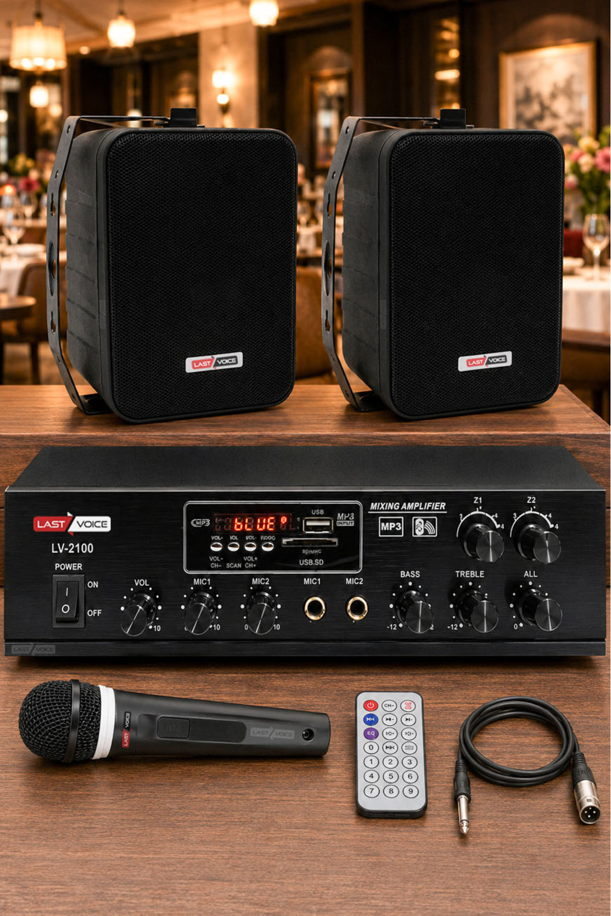Midex Lastvoice Black Soft Paket-1 Hoparlör Anfi Mikrofon Mağaza