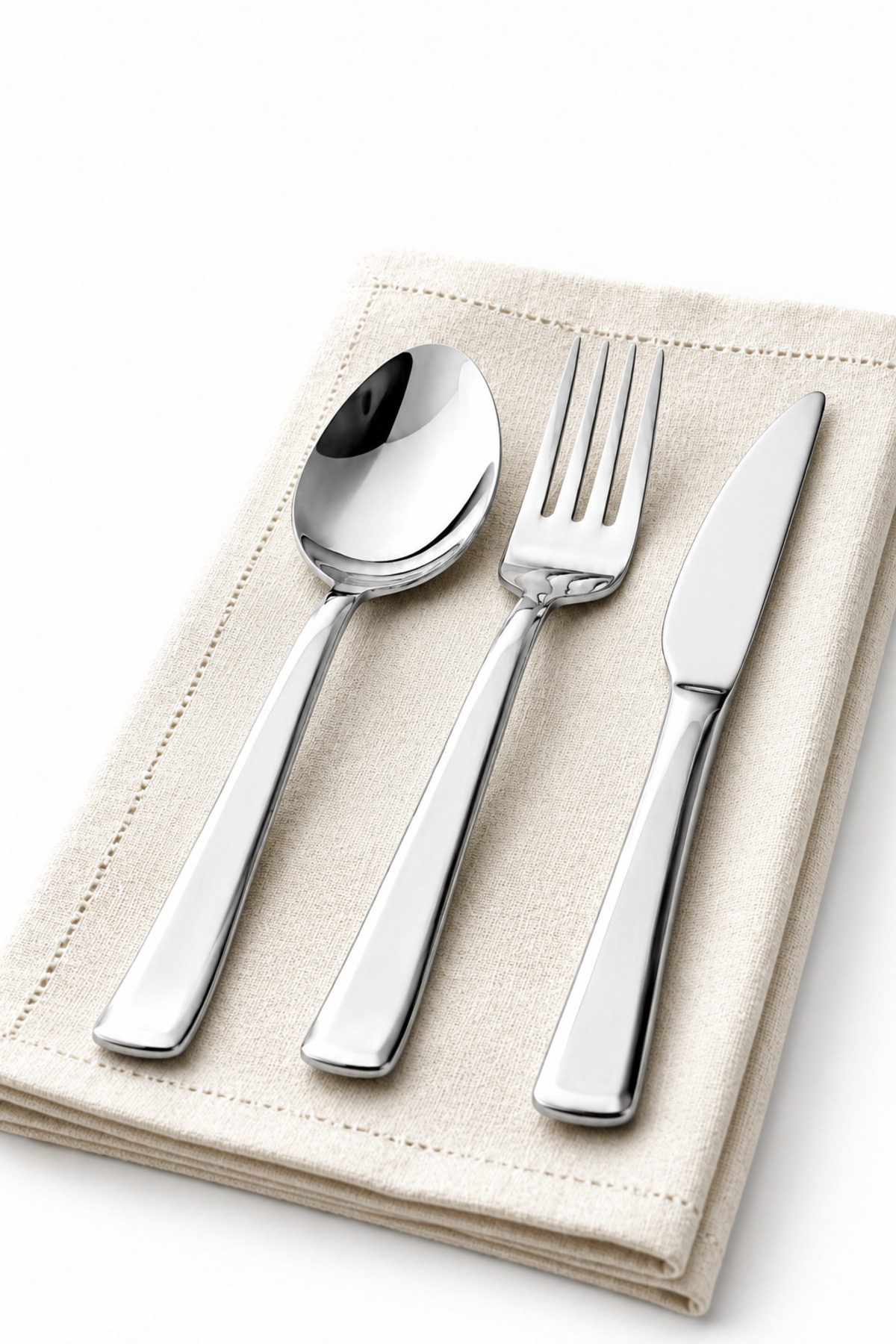 GÜNDOĞDU 72 PIECES STEEL SPOON AND FORK SET 18/10 STEEL KNIFE INCLUDED