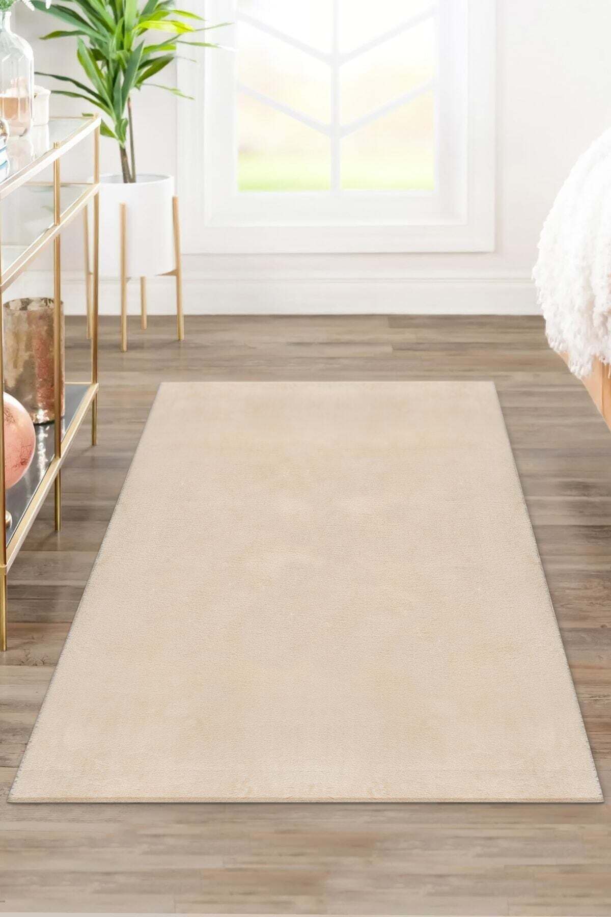 Vl Comfort Plush Carpet Beige Without Fringe