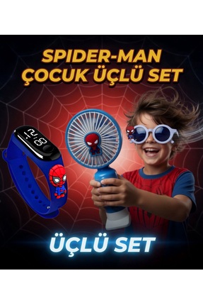 havzoria Figürlü Dijital Dokunmatik Led Ekran Çocuk Saati +Figürlü Gözlük (Gö...