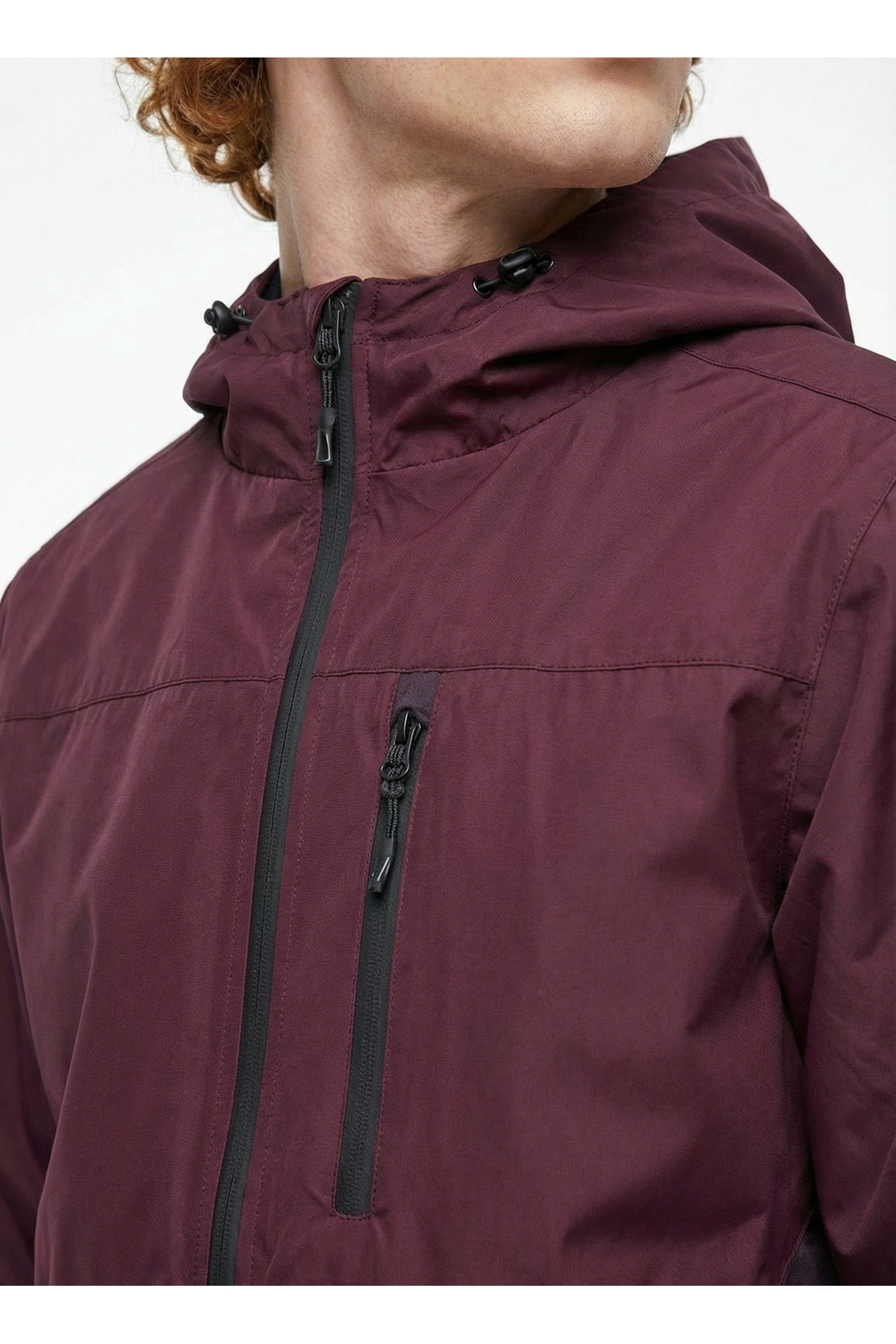 D6SM-MNT3700 Bordo Relaxed Erkek Spor Mont — زرشکی 5003327655 — تصویر 5 از 8