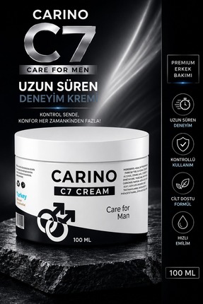 Carino E Bella Carino C7 Cream Care For Man 100 ML – Uzun Süren Deneyim Kremi
