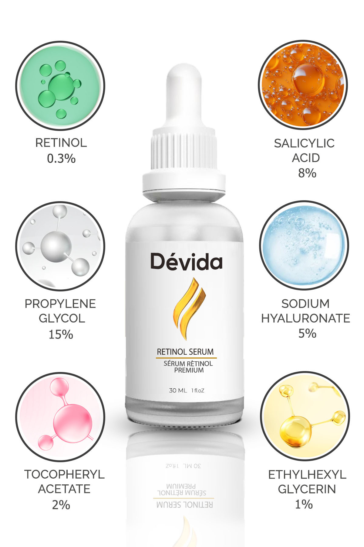 Retinol Göz Çevresi Alın Çizgisi Kırışıklık Karşıtı Serum Xella Series A220 — DA2501-A22 — تصویر 3 از 7