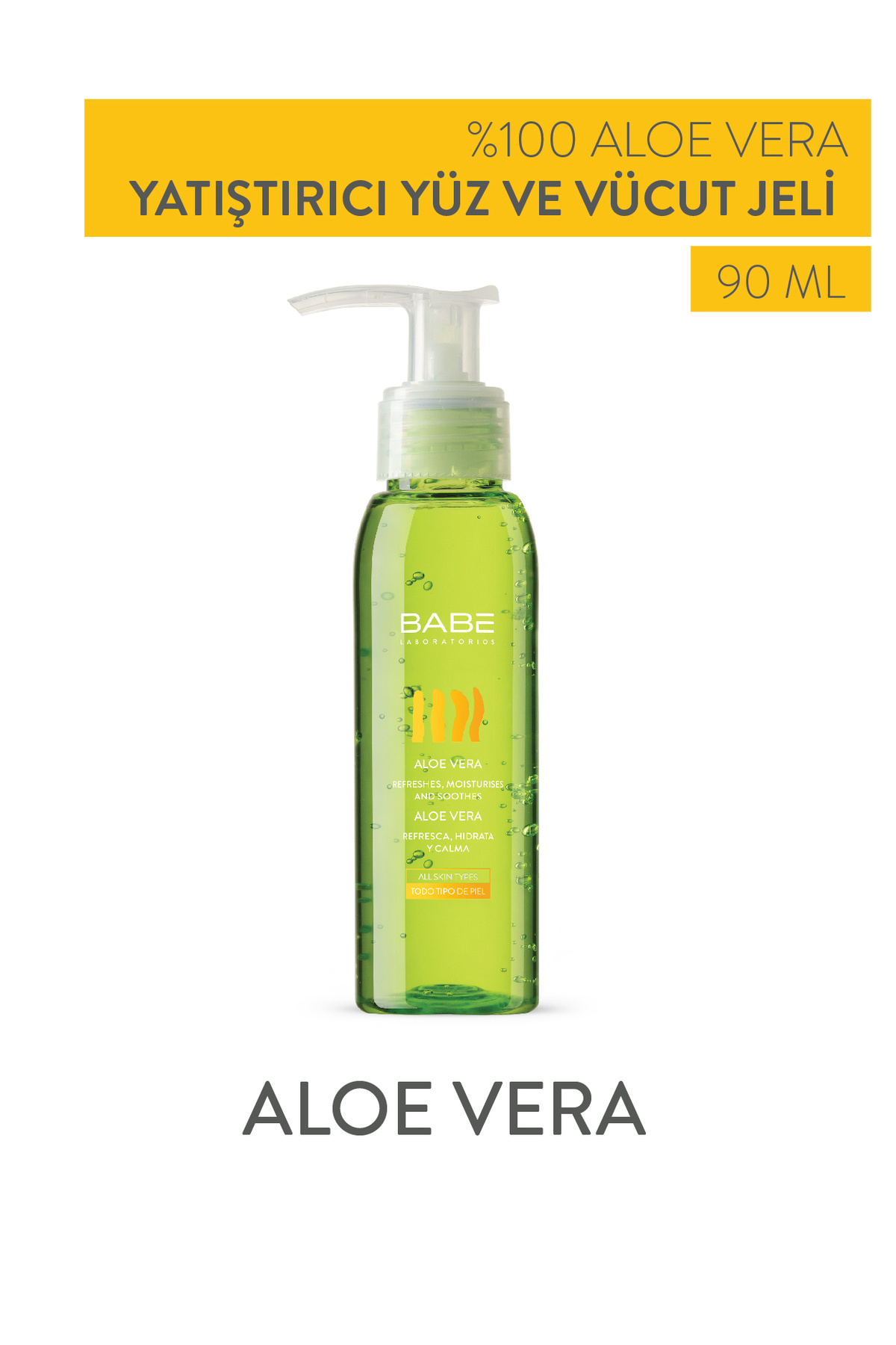 Babe Laboratorios Aloe Vera 90 ml - Güneş Sonrası Ferahlatıcı Aloe Vera — 8437011329844