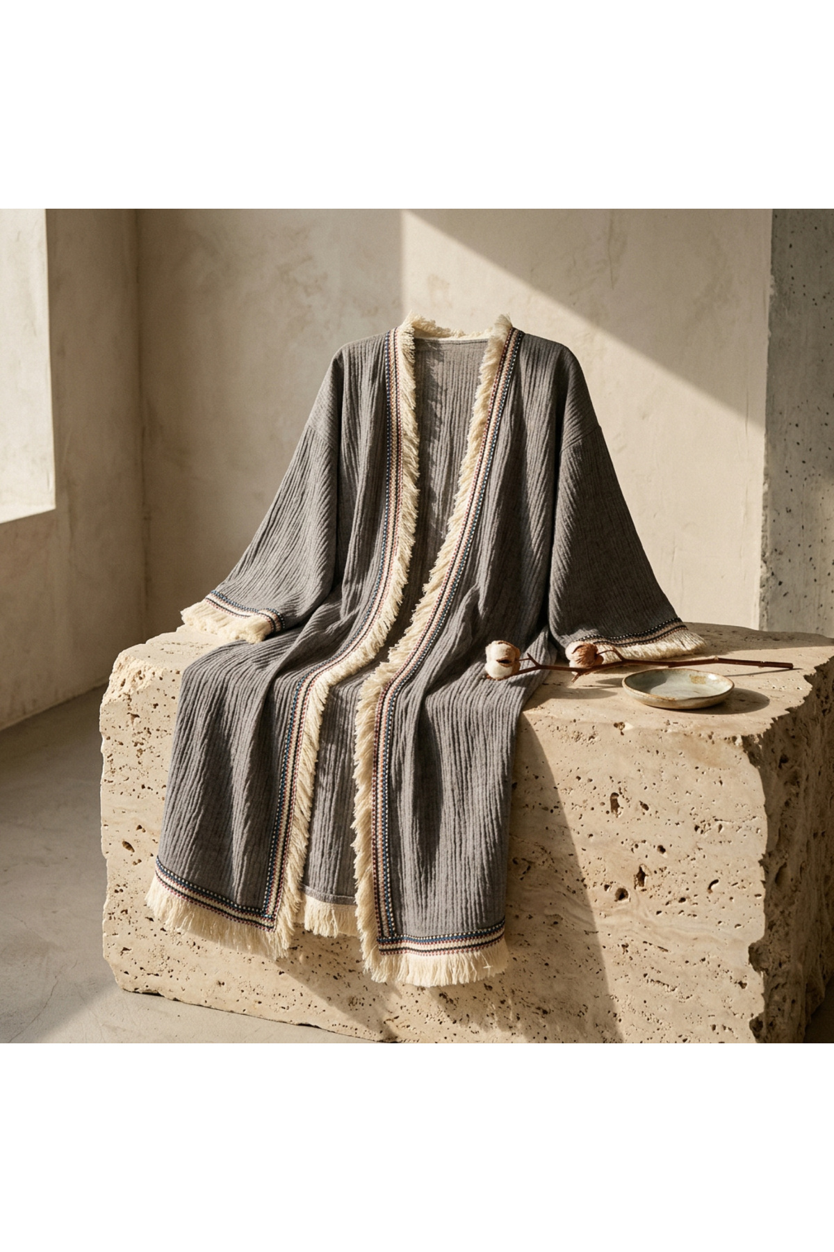 ASIAN Boho Style Cotton Design Kaftan