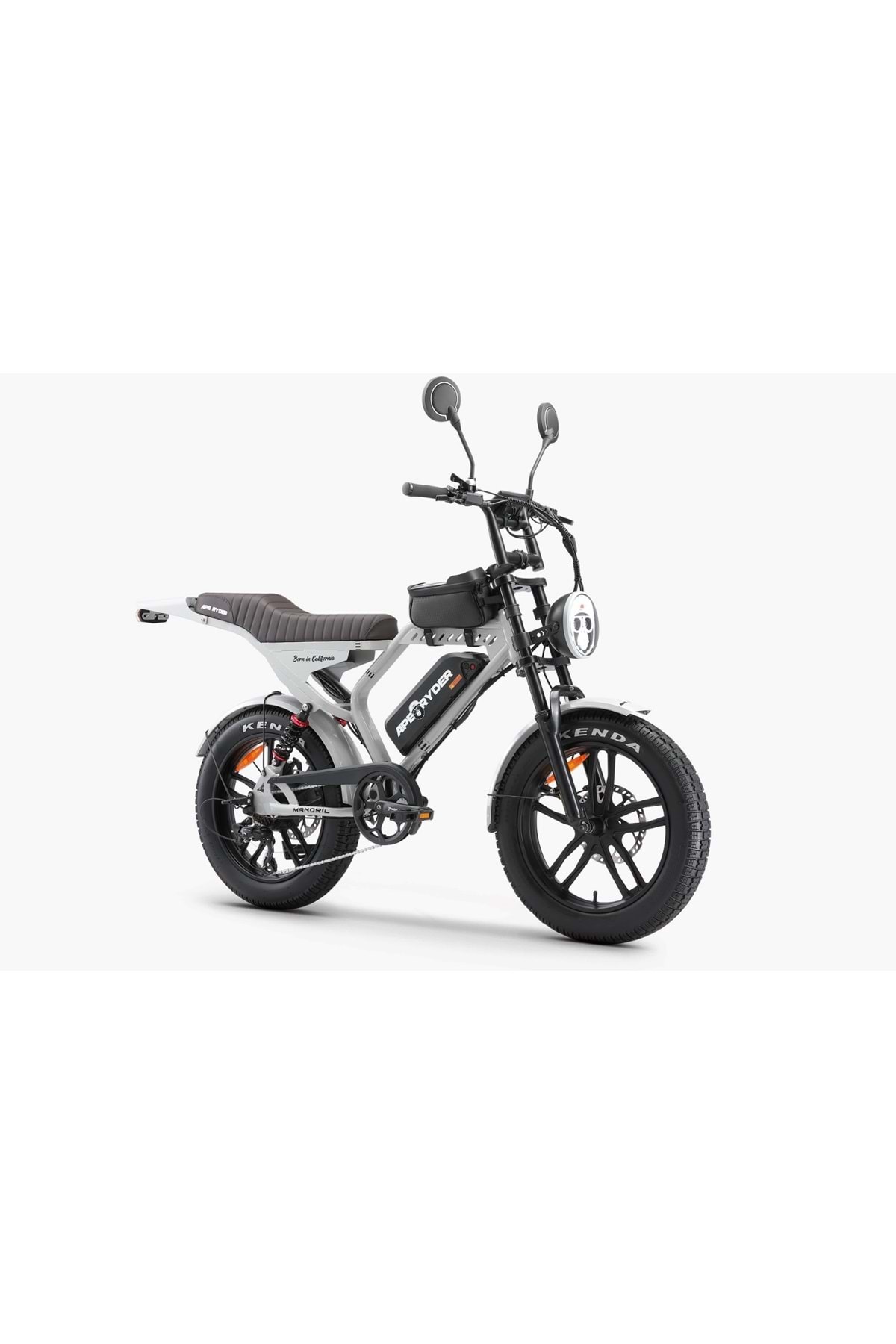 Ape Ryder Mandril Elektri̇kli̇ Bi̇si̇klet (gri̇)