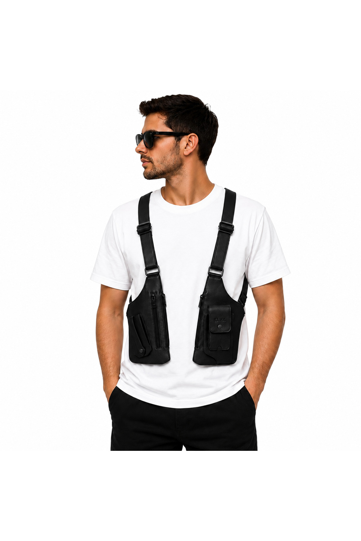 YAMA WEAR Çapraz Askılı Premium Çanta - Siyah görsel 2