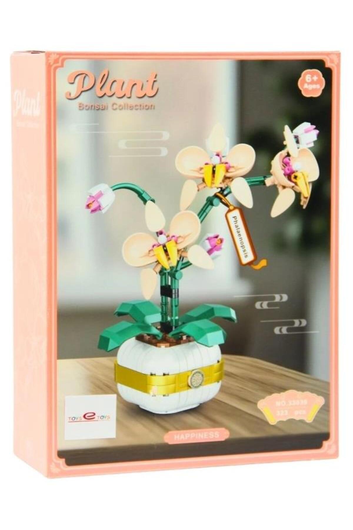 PLANT Toys e Toys Bonsai Collection Orkide Çiçeği Yapı Blok Seti