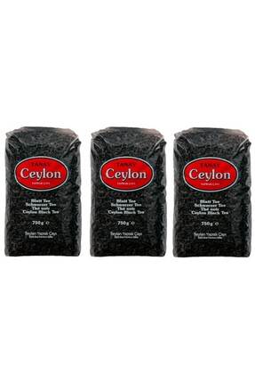Tanay Ceylon Ithal Sri Lanka Siyah Yaprak Seylan Çayı Kaçak Çay 750 gr X 3 Ad...