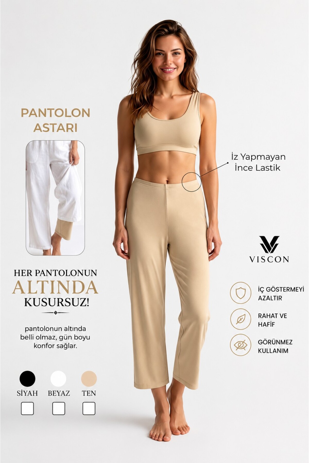 REN İnce Nefes Alan Pantolon Astarı, Tesettür Astar,