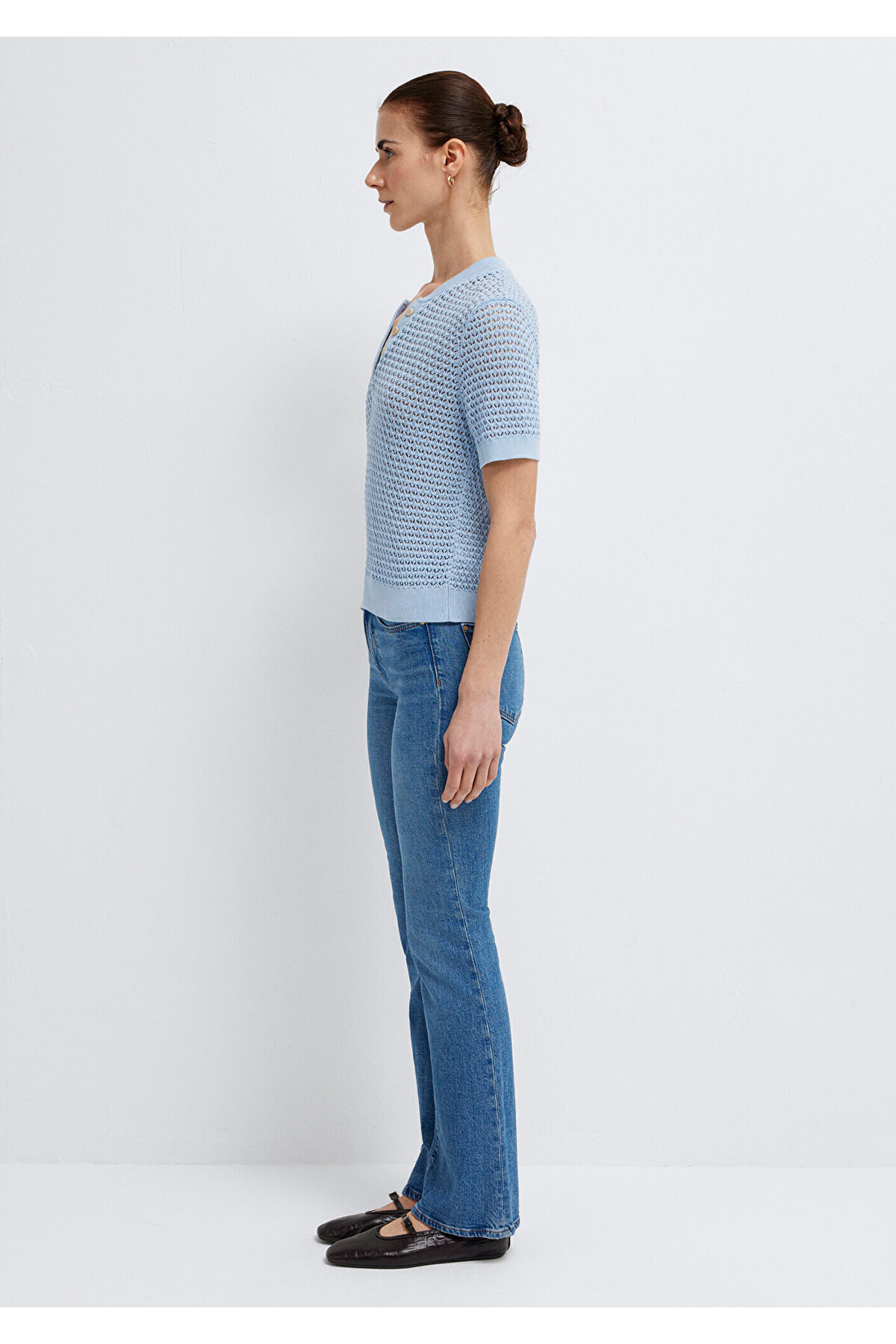 Mavi  Triko Polo Slim Fit / Dar Kesim 1710886-90160 - Görsel 5