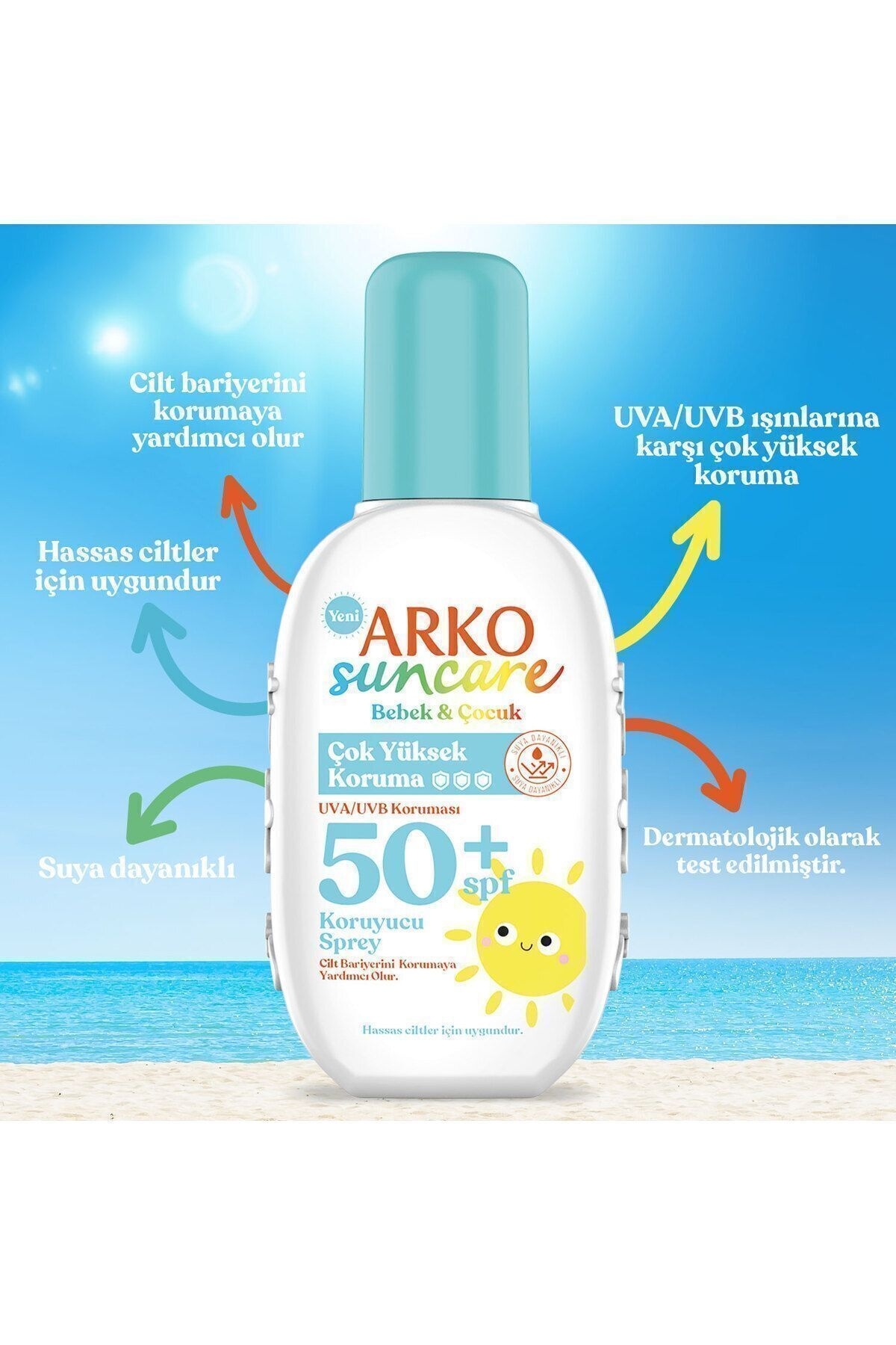 SUNCARE KORUYUCU SPREY BEBK ÇOCK SPF50+ 200LM 1 ADET — 515748 — تصویر 2 از 5