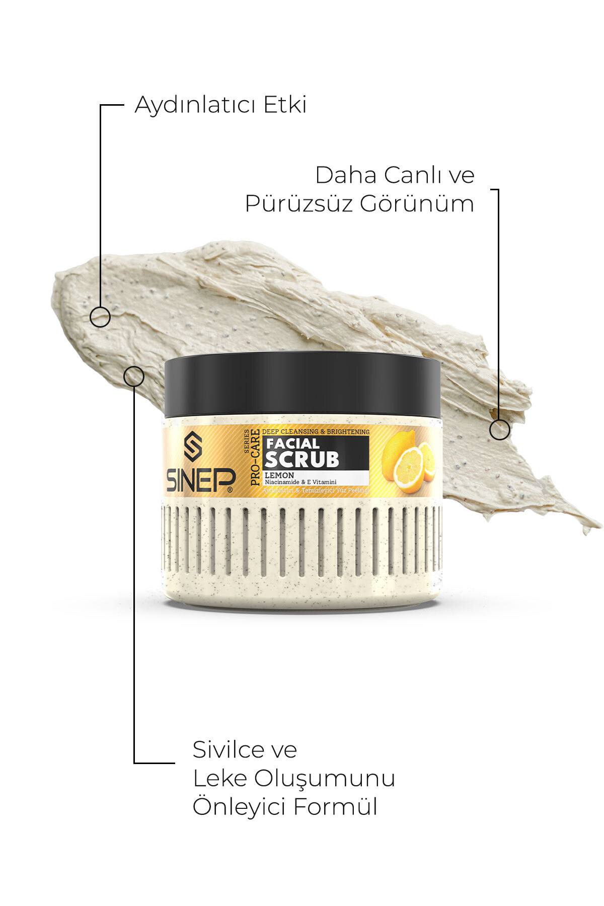 Pro-Care Scrub Aydınlatıcı ve Temizleyici Yüz Peelingi 400 ml Limon — KB.VBU.0018.21414 — تصویر 2 از 5
