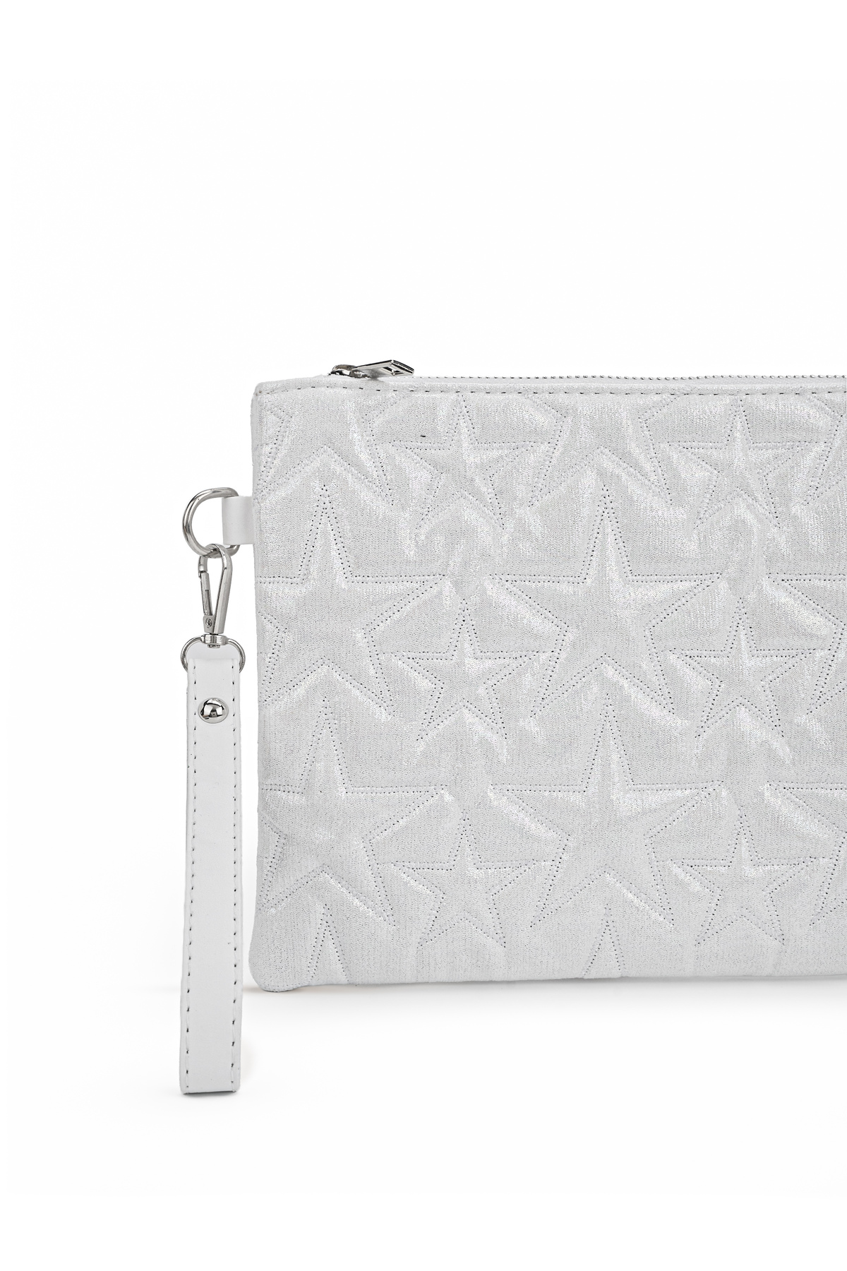 212 Yıldız Desenli Portföy Clutch Bilek Askılı Çanta görsel 3