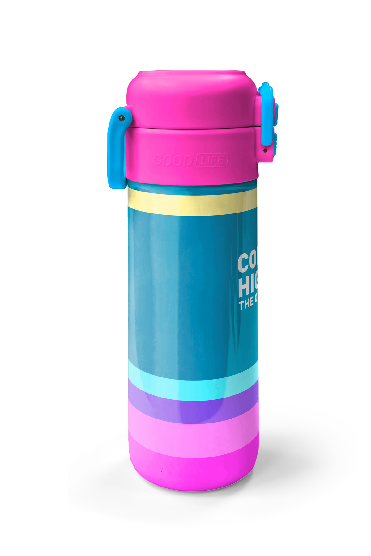 Kids Pembe Pastel Renkli Pipetli ve Direkt İçim Çelik Termos 500 ml 31960