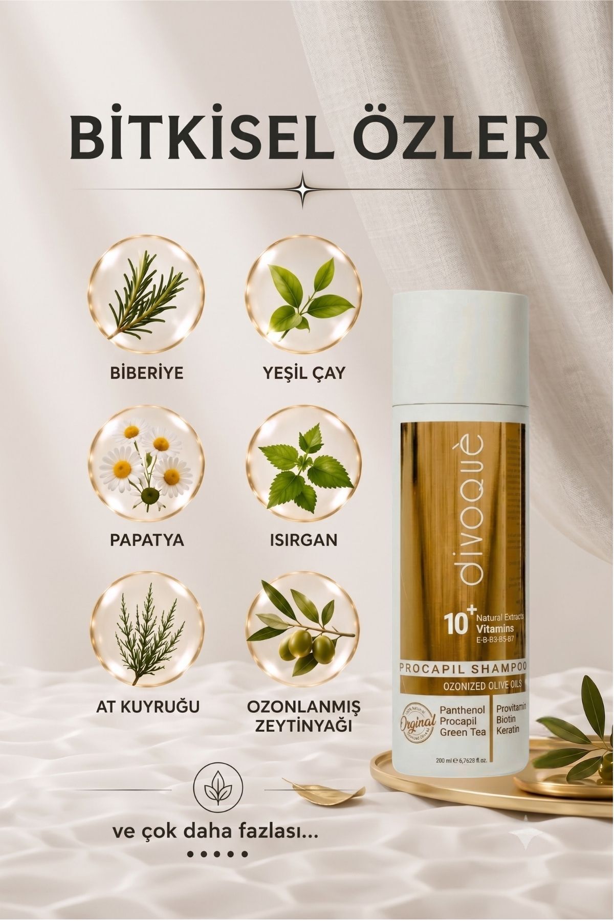 Divogue Biotin 5000 Mcg (60 TABLET) Procapil Şampuan 200 ml — Dvq014 — تصویر 4 از 7