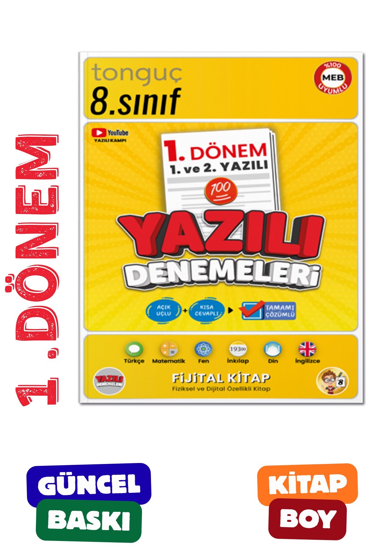 Tonguç Yayınları 8. Sınıf Yazılı Denemeleri 1. DÖNEM 1 ve 2