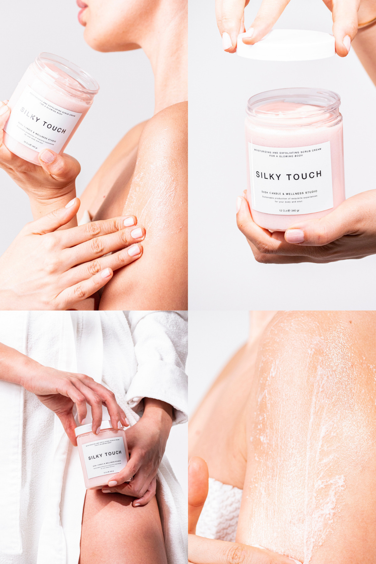 Silky Touch | Yumuşatıcı, Nemlendirici Krem Peeling Vücut Ovması — STJAR — تصویر 4 از 5