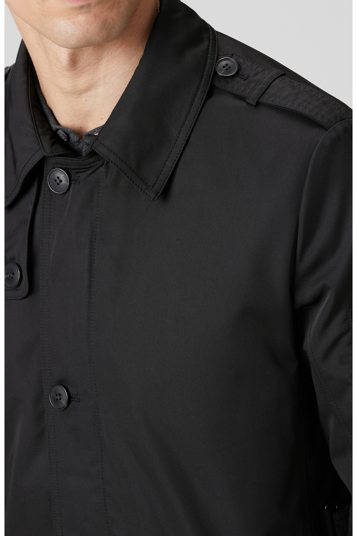 Network Siyah Trenchcoat görsel 6