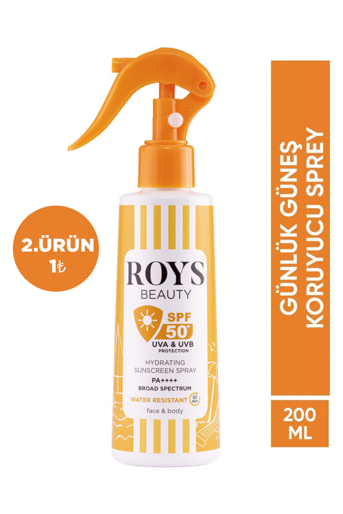 ROYS beauty Günlük Güneş Koruyucu Sprey 50 SPF 200 ml — RYS1024