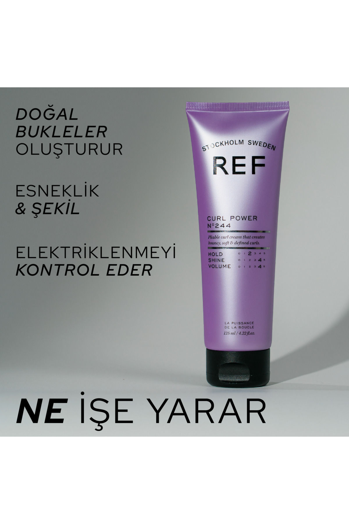 REF Curl Power No244 125ML - Bukle Belirginleştirici Jel — 166118 — تصویر 3 از 6