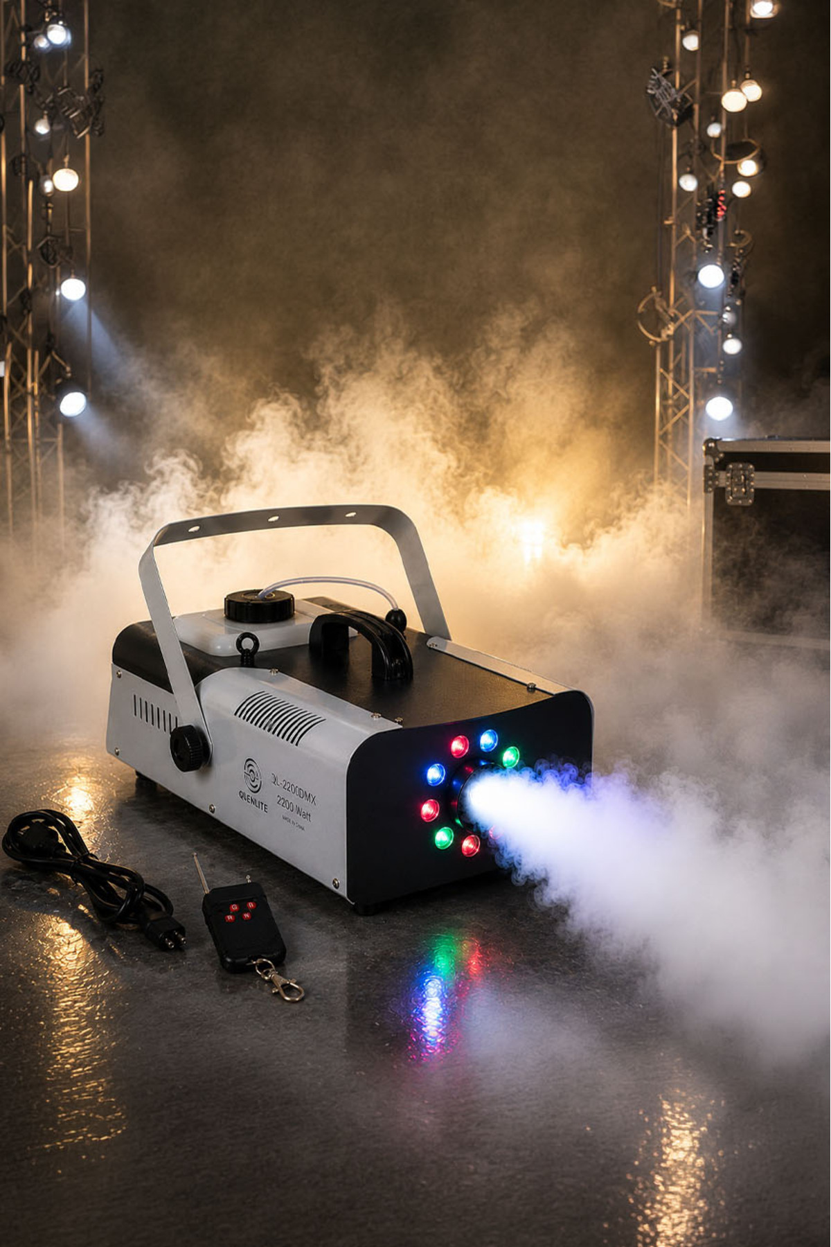 Quenlite Ql-2200 Dmx Rgb Sis Makinası 2200 Wattı Dmx Kontrollü Led