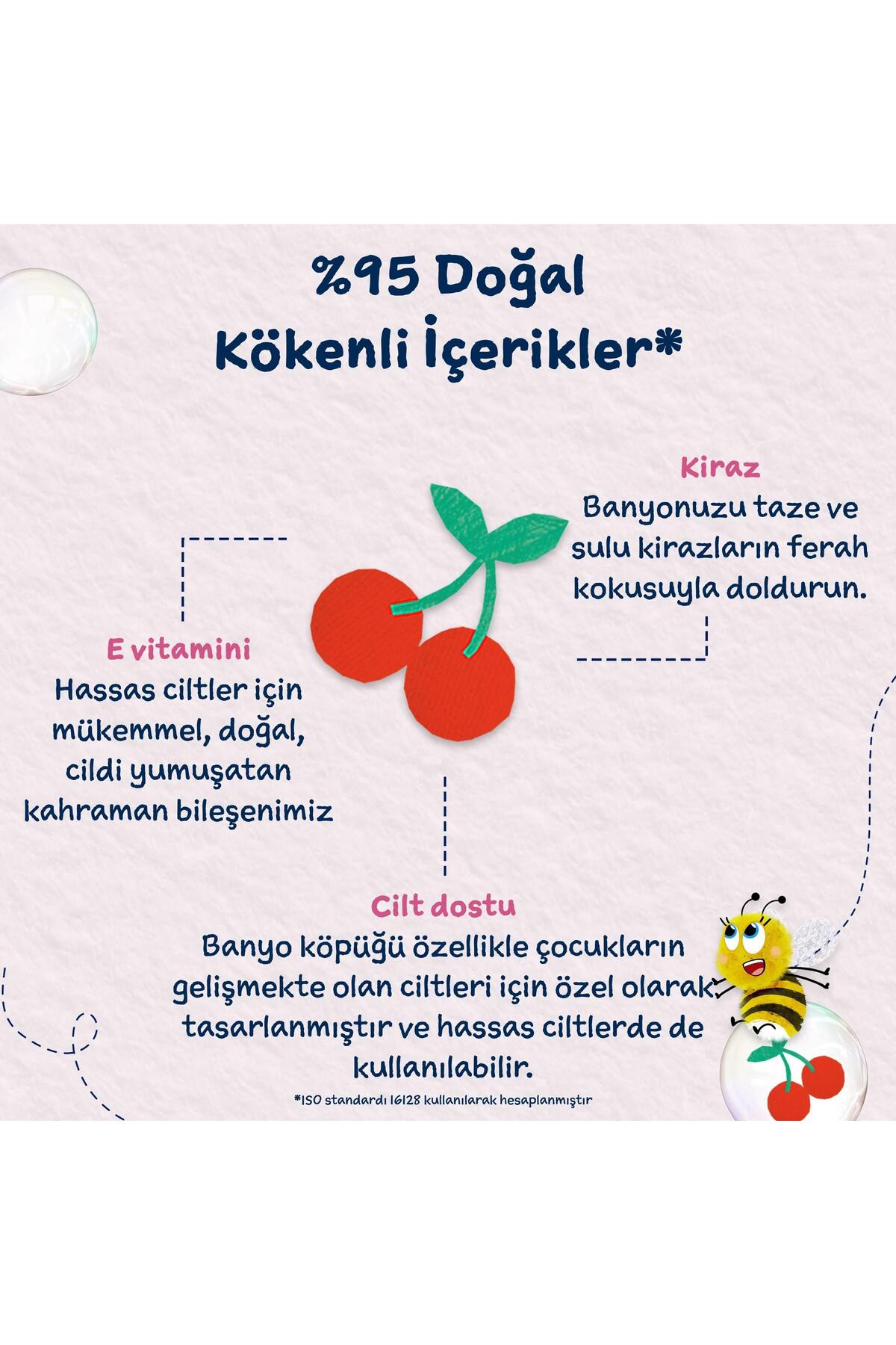 Organik Kiraz Çocuk Banyo Köpüğü 250 ml — CP2012 — تصویر 4 از 8