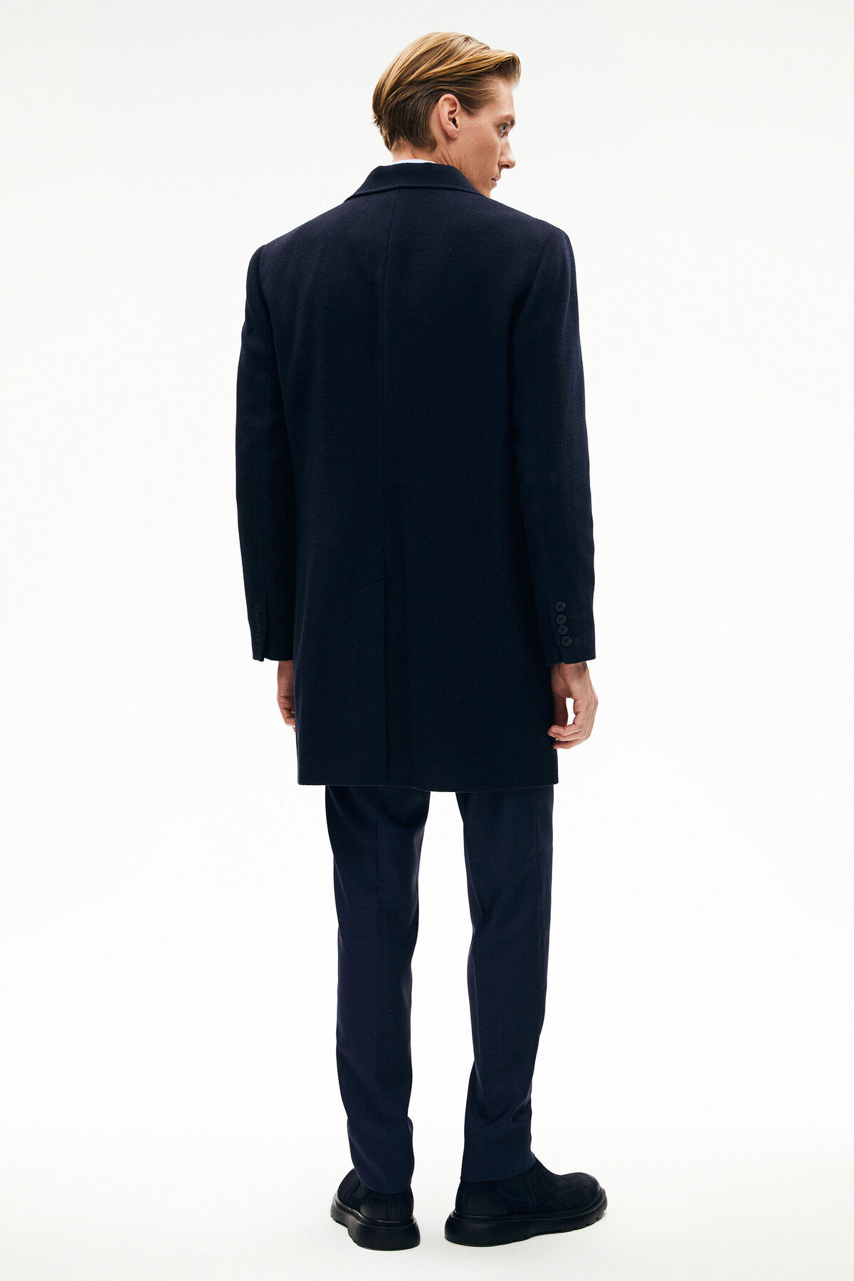 W Collection Lacivert Palto görsel 4