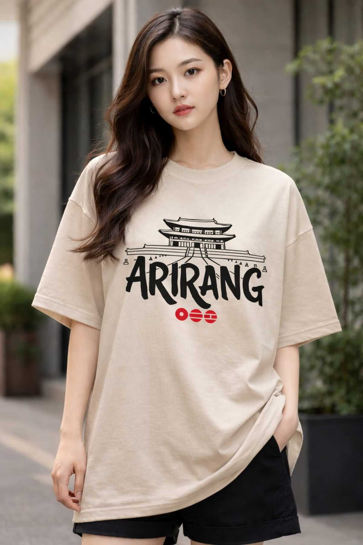 puolikuu Arirang World Tour BTS Baskılı Oversize Tshirt - Fiyatı