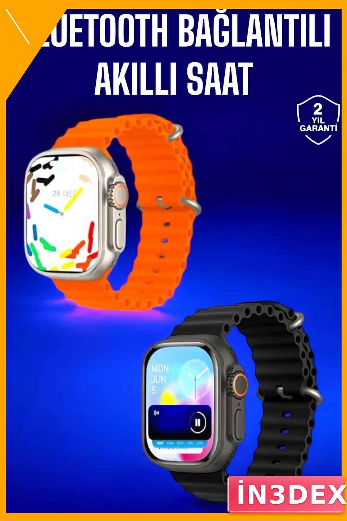 Bluetooth Akıllı Saat Arama Cevaplama Nabız Uyku Takibi
