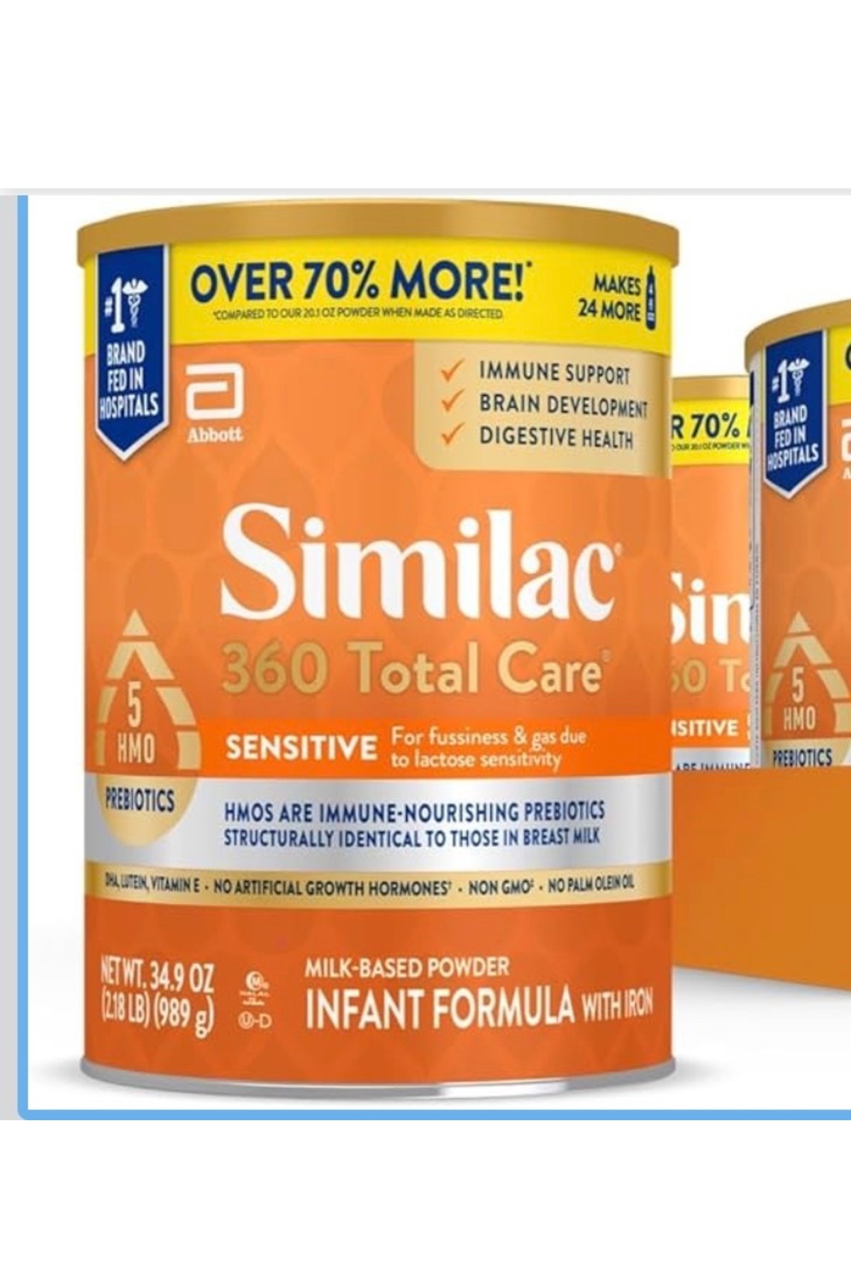 Similac 360 Total Care Sensitive Infant Formula 34.9 oz 989 gr