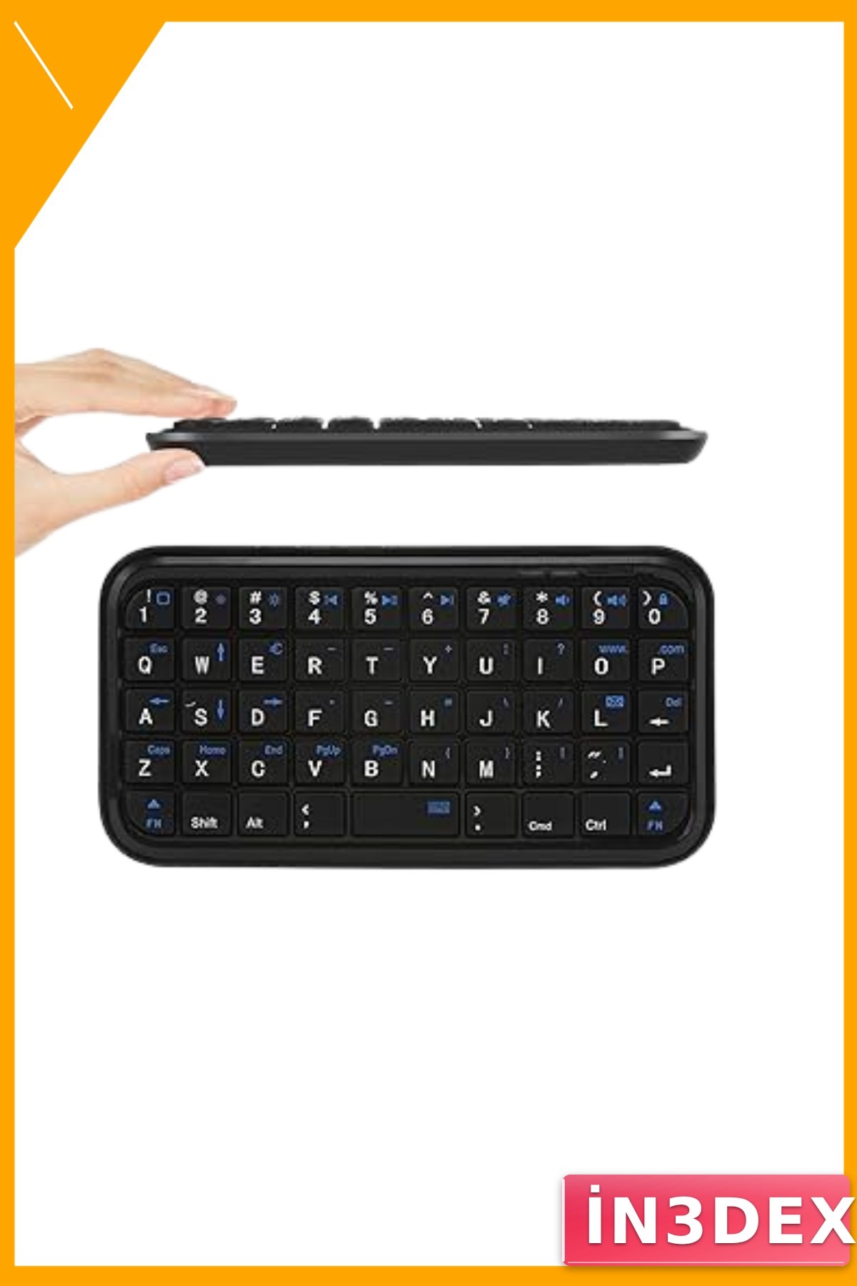 Taşınabilir Mini Bluetooth Klavye USB Şarjlı Kablosuz