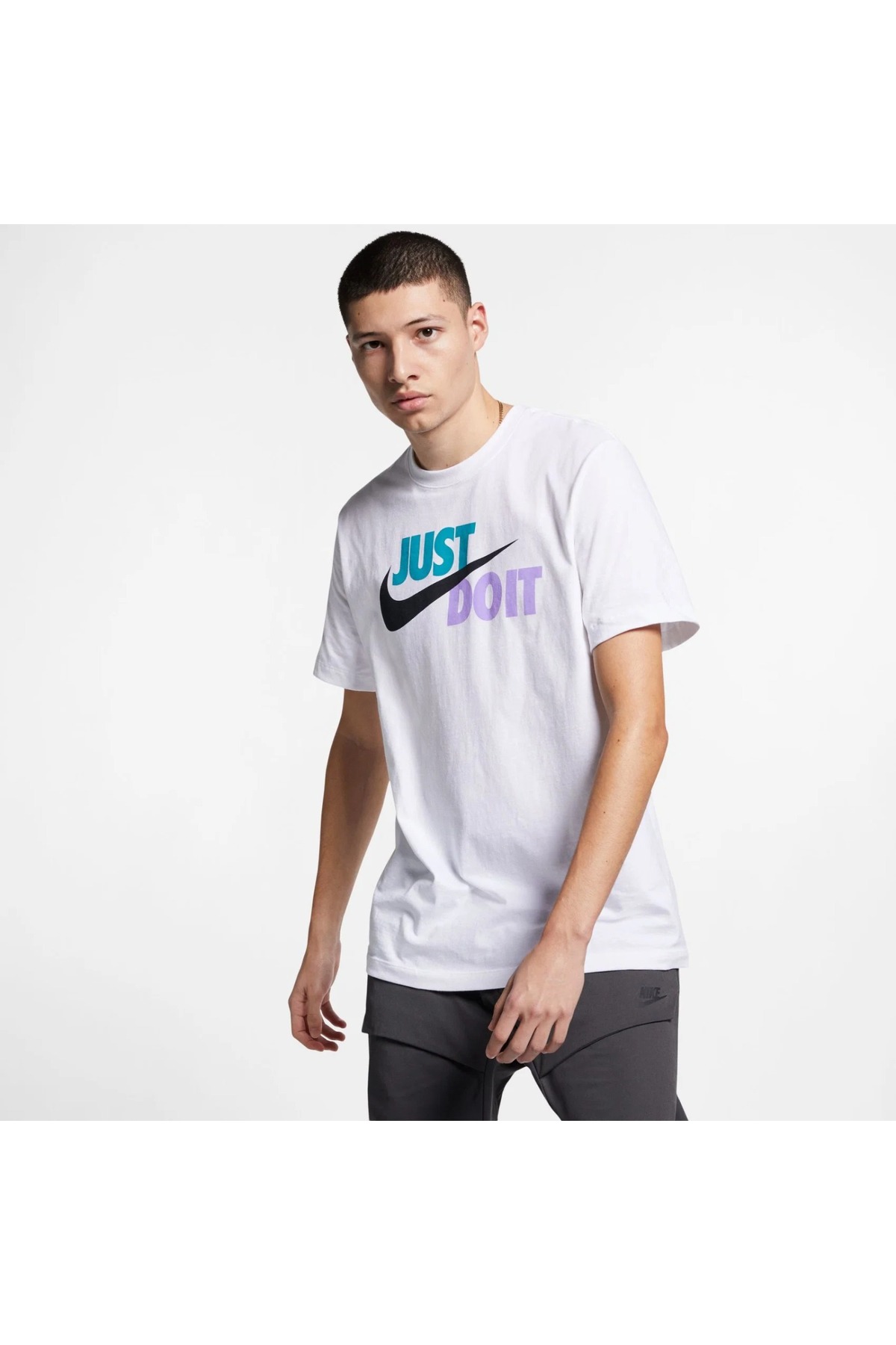 تی شرت مردانه مدل Ar5006 Just Do It Swoosh 101 نایکی تی شرت ورزشی Nike