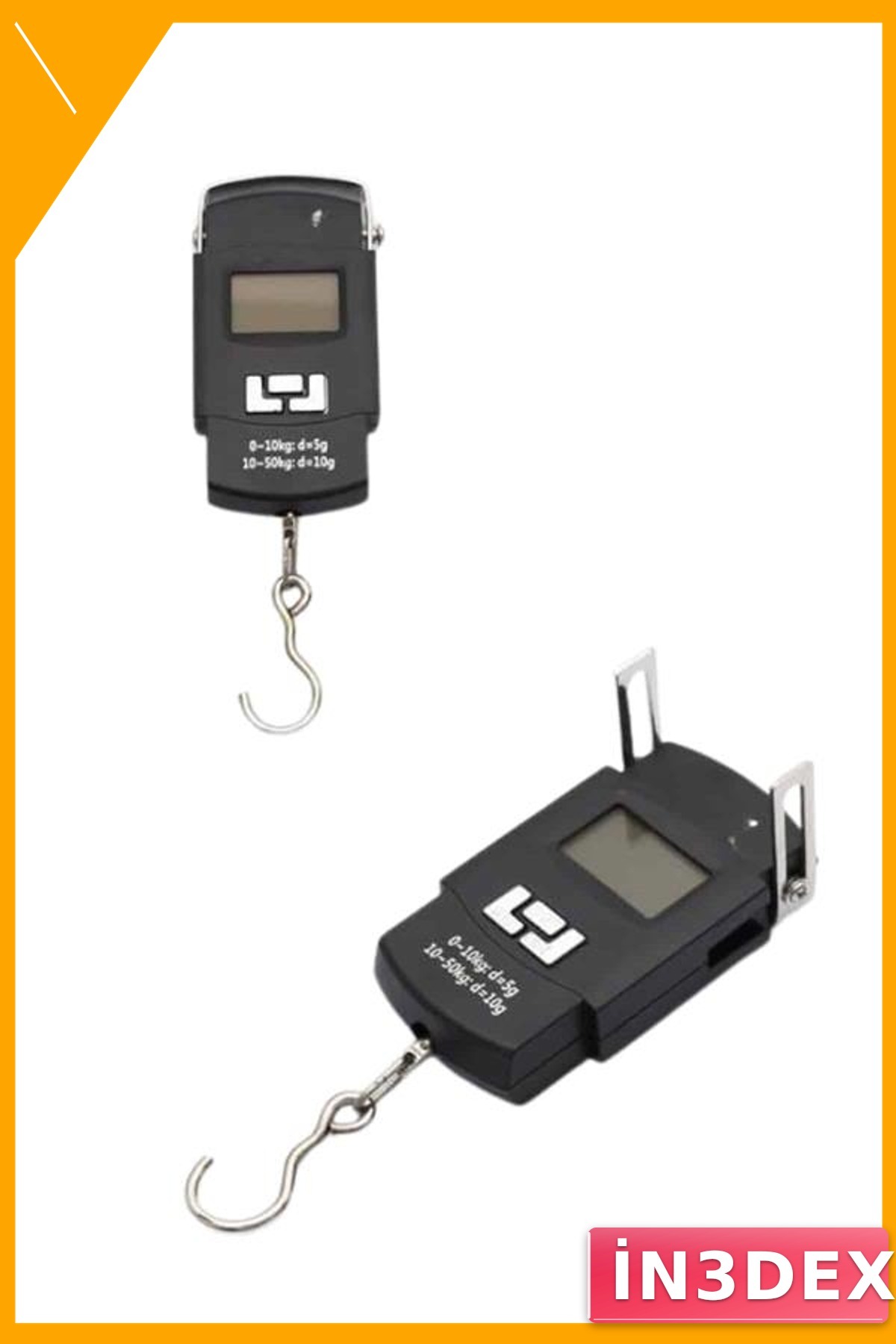 Dijital El Terazisi 50kg LCD Ekranlı Taşınabilir Tartı